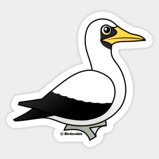 Cute Birdorable Masked Booby Cartoon Bird Sticker